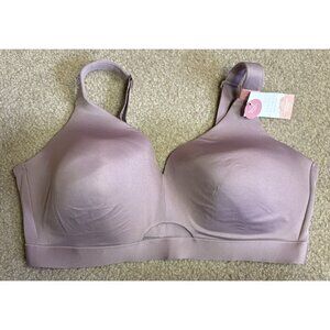 NWT Cacique Bra Comfort Bliss Light Purple No Wire Lightly Lined 42DD